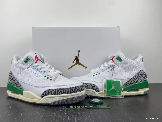 Green Lucky Retro Jordan 3 CK9246-136 (W) 0627